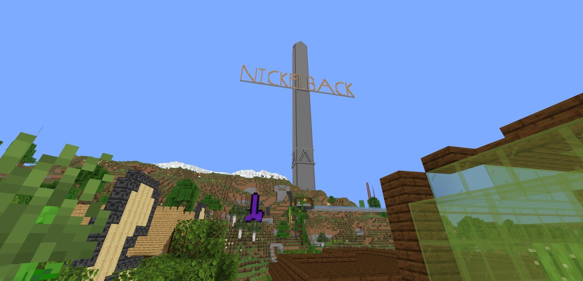 Free cam view of a Minecraft map